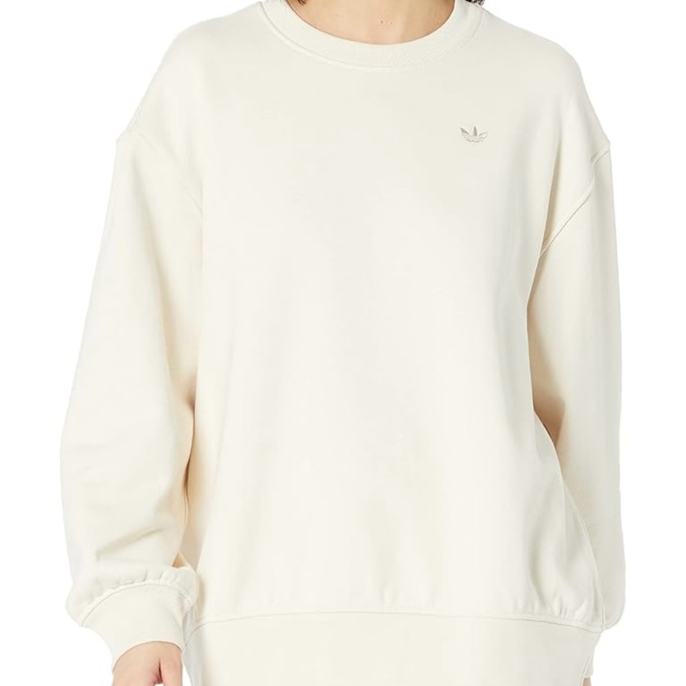 Adidas Originals Women's Premium Essentials Sweatshirt in Ivory